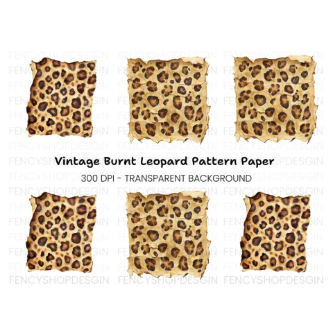 Leopard Texture Clipart Bundle
