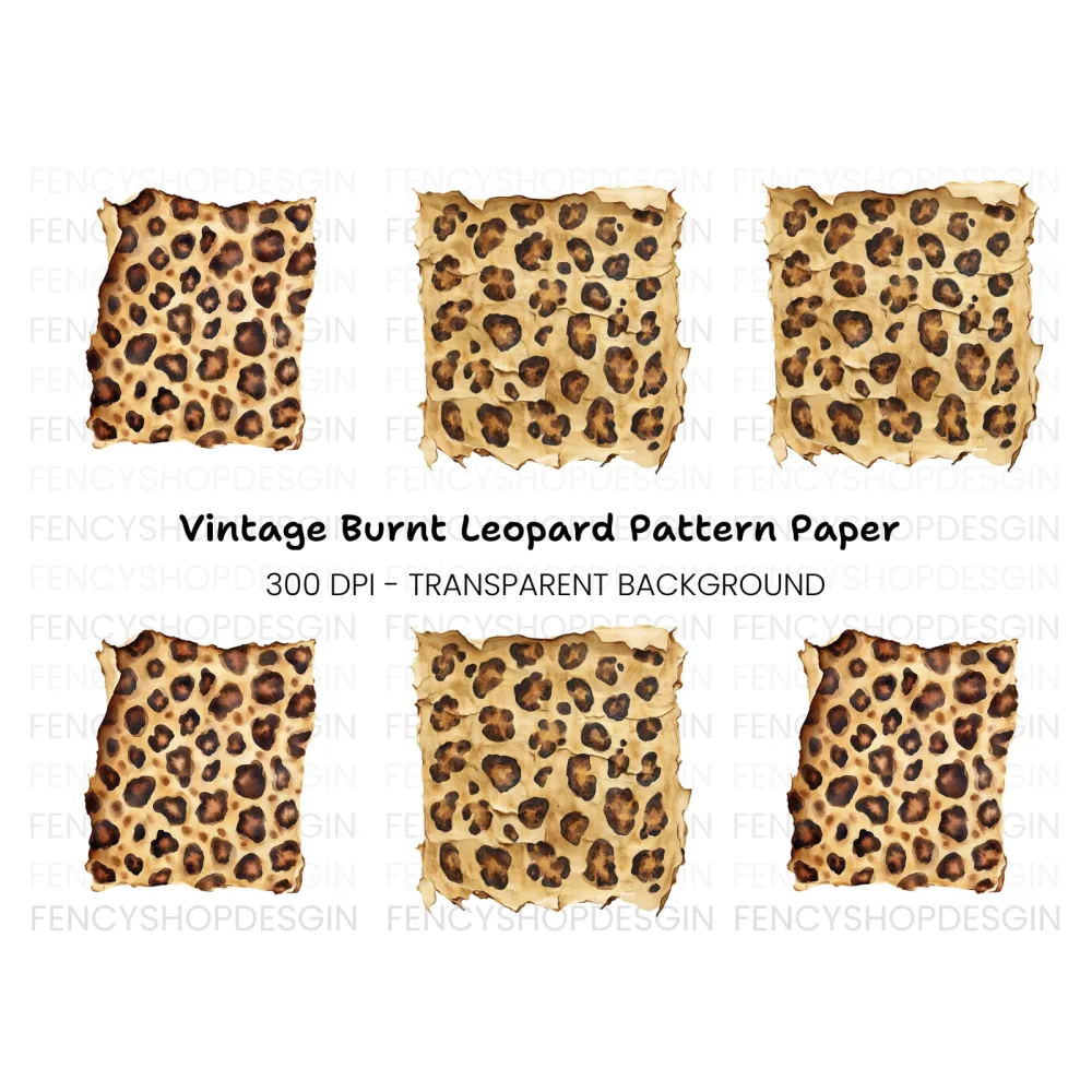 Leopard Texture Clipart Bundle