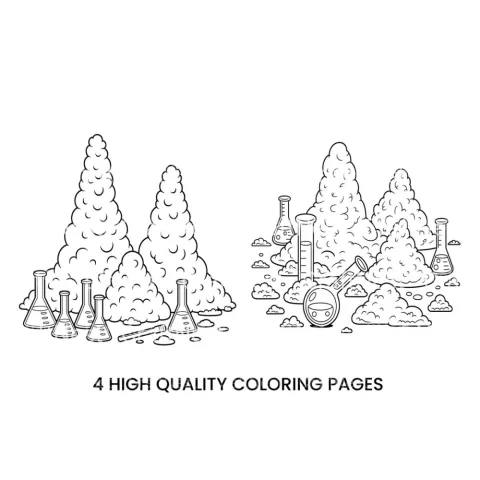 Science Experiments Volcanoes Coloring Books