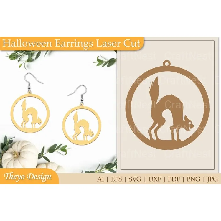 Halloween Earrings SVG Bundle