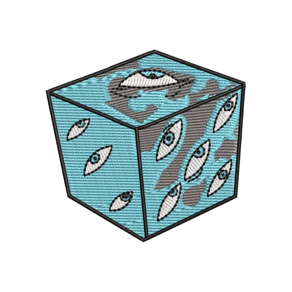 Eyes Box Embroidery Design