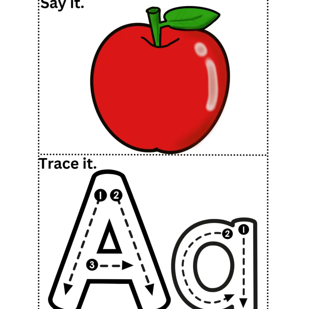 Reusable Alphabet Tracing Flashcards for Kids
