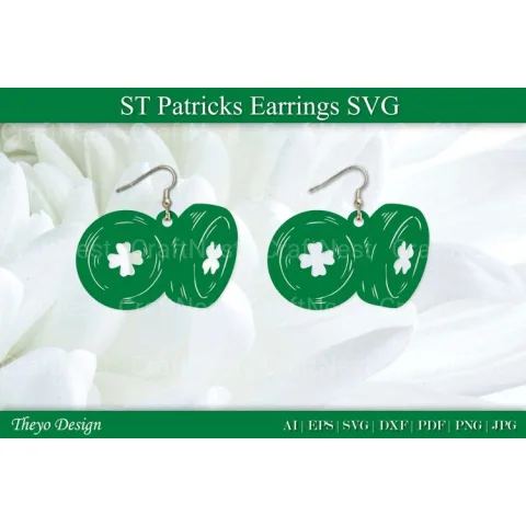 St Patrick's Day Earrings SVG Bundle