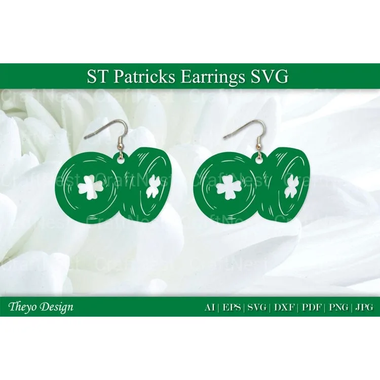 St Patrick's Day Earrings SVG Bundle