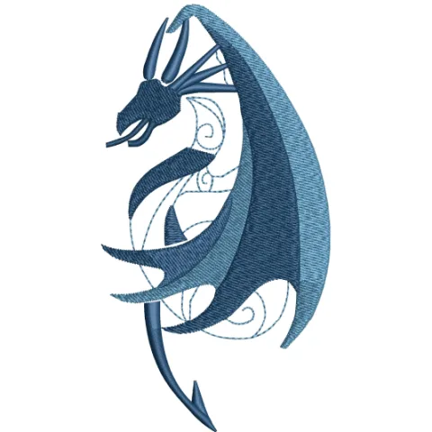 Dragon Embroidery Design