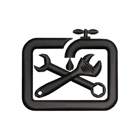 Plumbing Embroidery Design