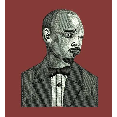 Formal Gentleman Portrait Embroidery Design