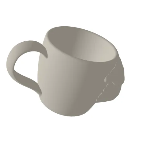 Pug Mug 3D Print STL File