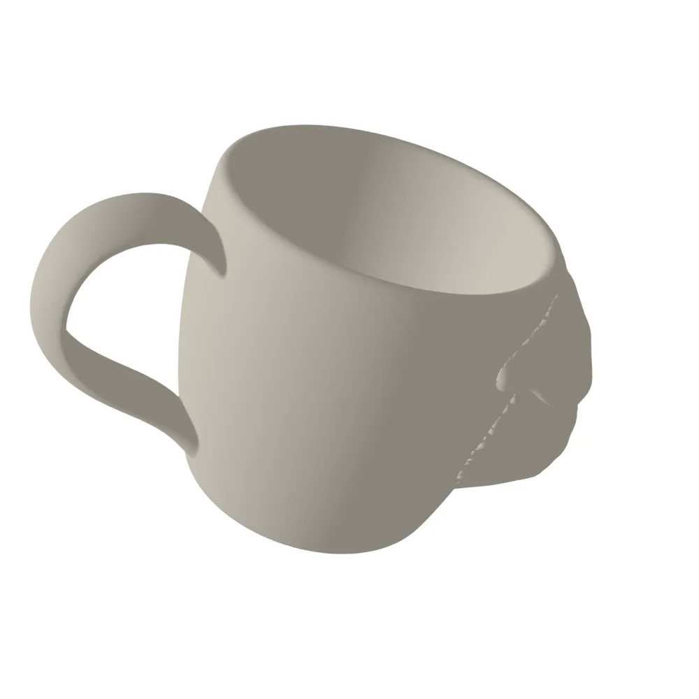 Pug Mug 3D Print STL File