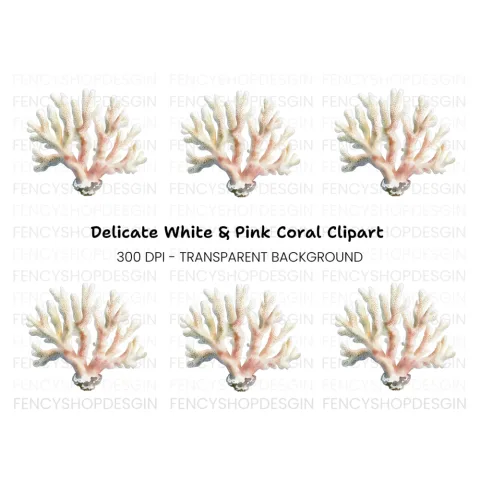 Realistic Coral Reef Graphic Clipart Bundle