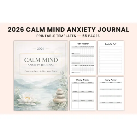 Calm Mind Anxiety Journal