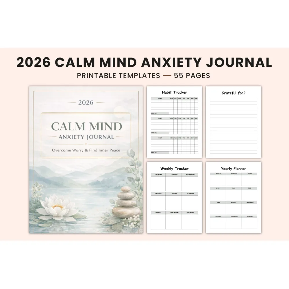 Calm Mind Anxiety Journal