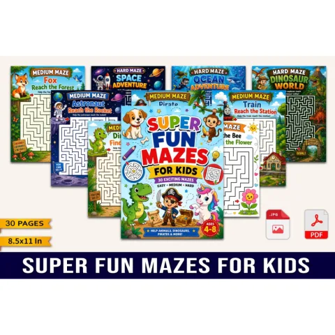 Super Fun Mazes For Kids
