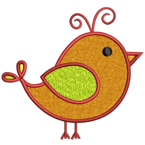 Baby Sparrow Embroidery Design