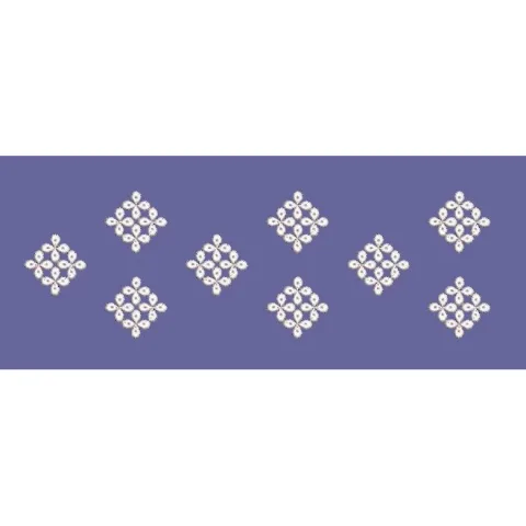 Geometric Buta Pattern Embroidery Design
