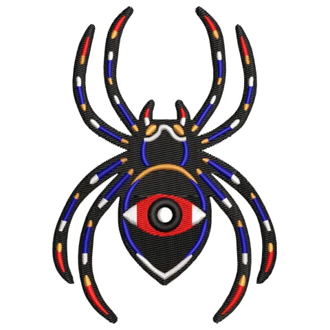 Spider Embroidery Design
