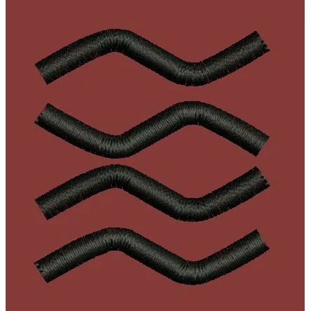 Curve Lines Embroidery Design
