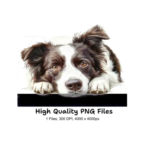 Adorable Border Collie Dog Clipart Bundle