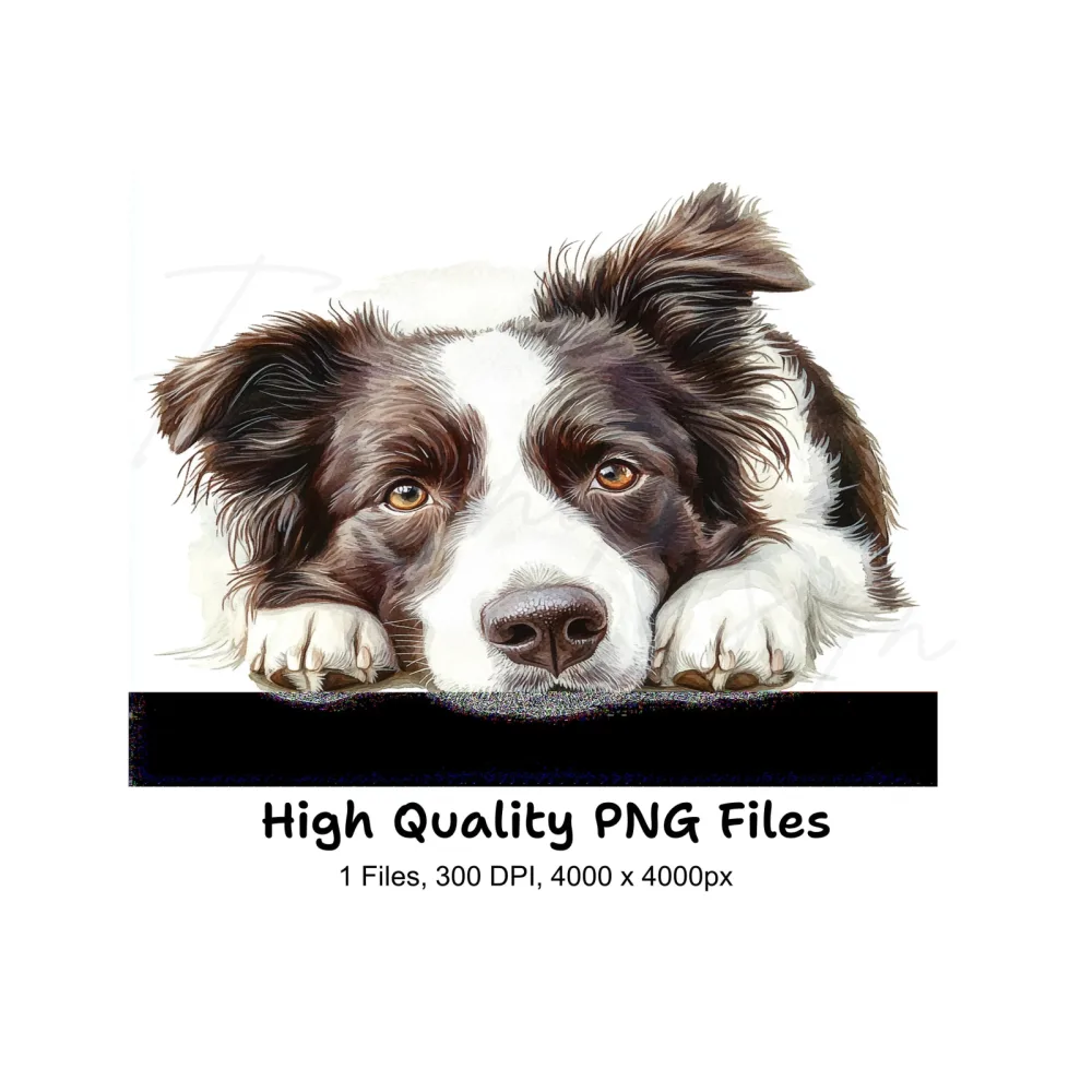 Adorable Border Collie Dog Clipart Bundle
