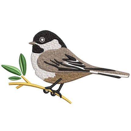 Sparrow Embroidery Design