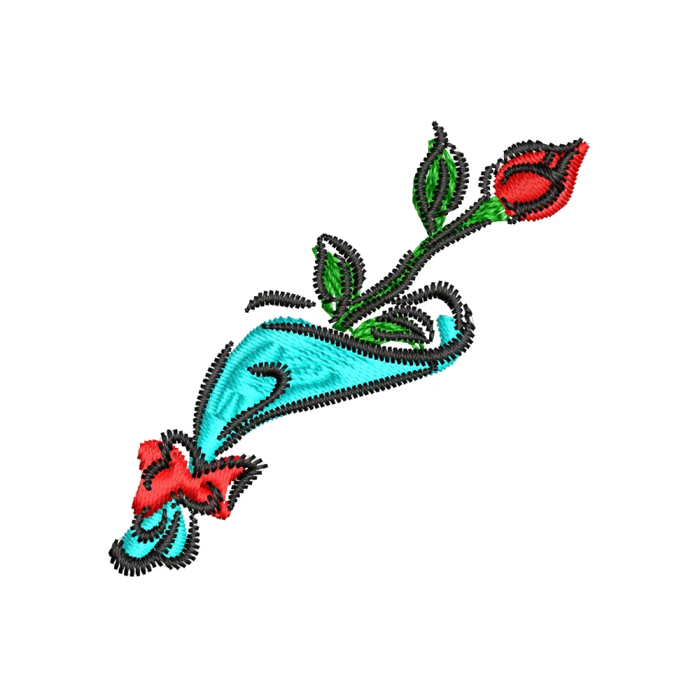 Rose Embroidery Design