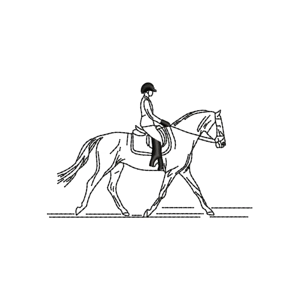 Horse Journey Embroidery Design