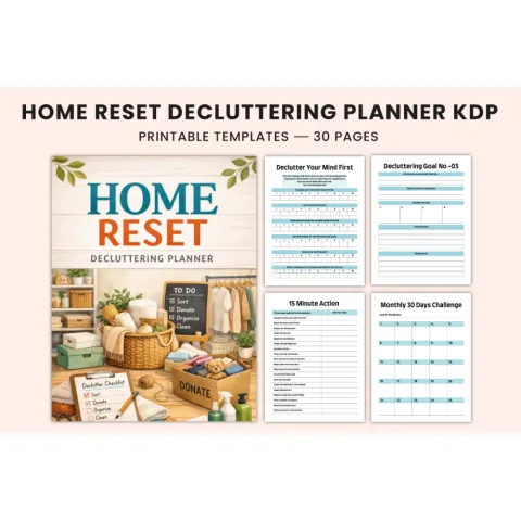 Home Reset Decluttering Planner