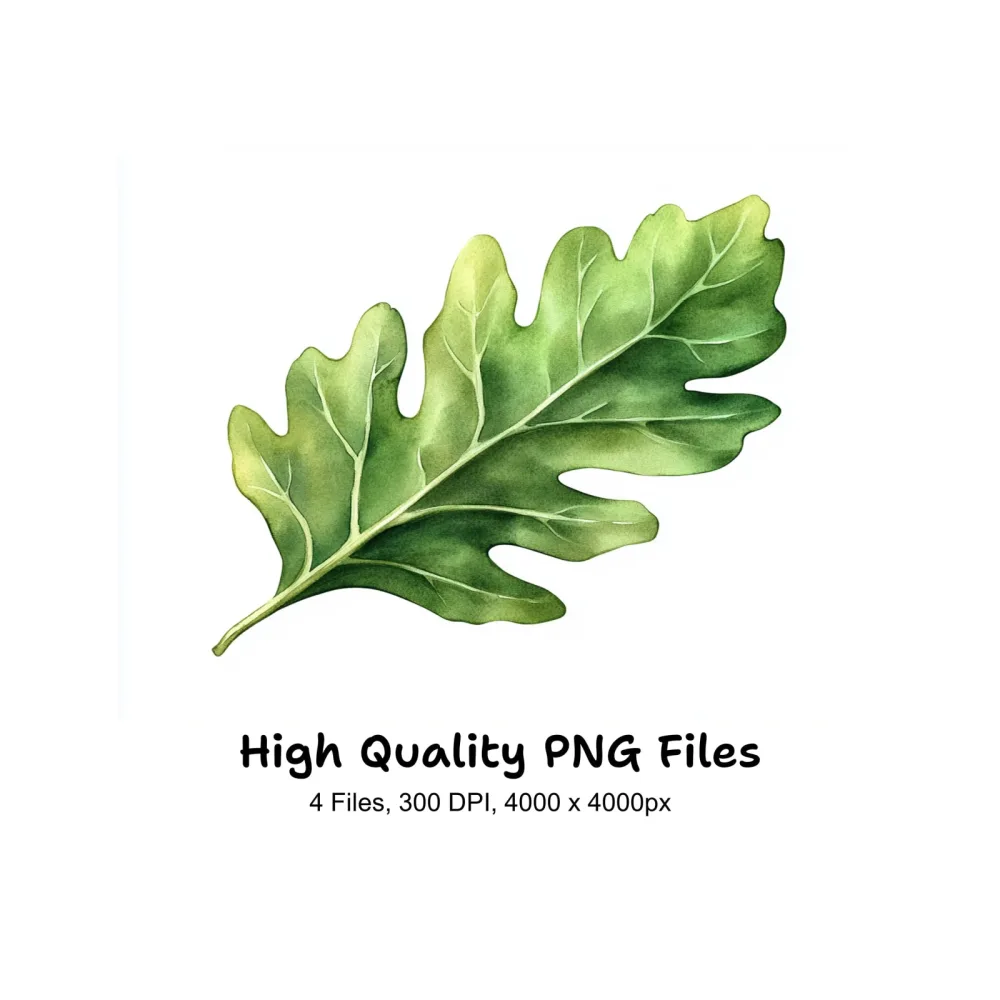 Green Leaves Clipart Bundle