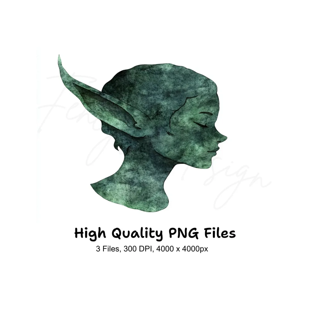 Mystical Forest Elf Clipart Bundle