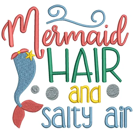 Hair Embroidery Design