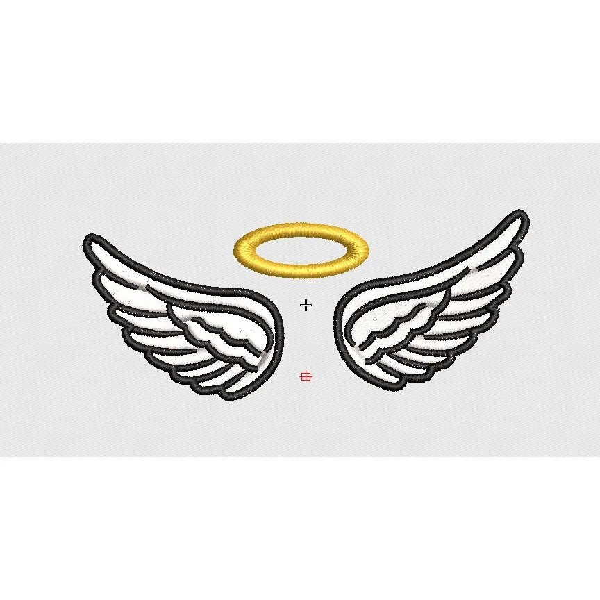 Wing Embroidery Design