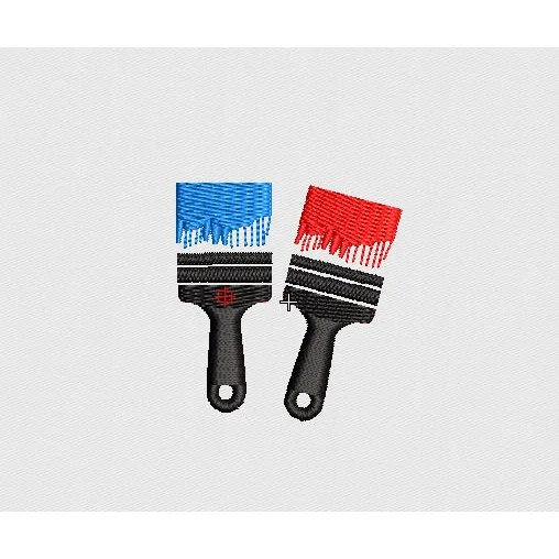 Brush Embroidery Design