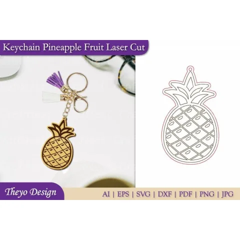 Fruit Keychain SVG Bundle