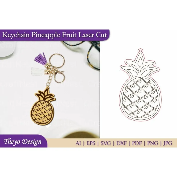 Fruit Keychain SVG Bundle