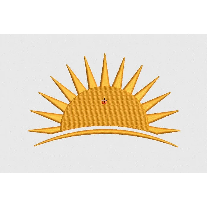 Sun Embroidery Design