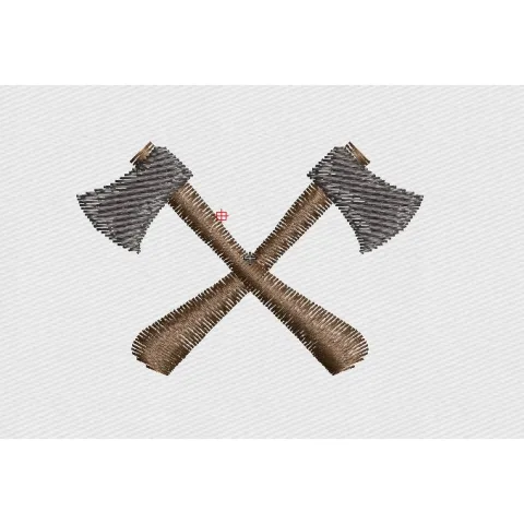 Axe Embroidery Design