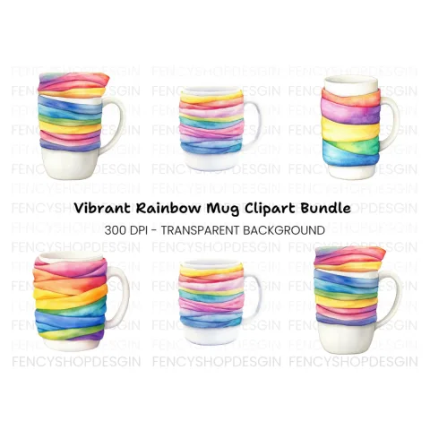 Rainbow Clipart Bundle