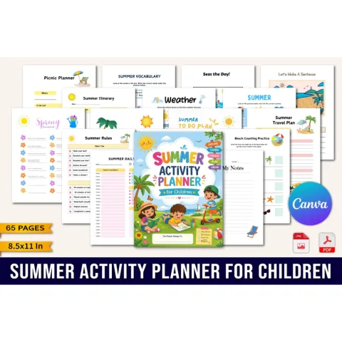 Summer Activity For Children Planner