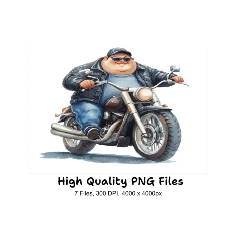 Bikers Clipart Bundle