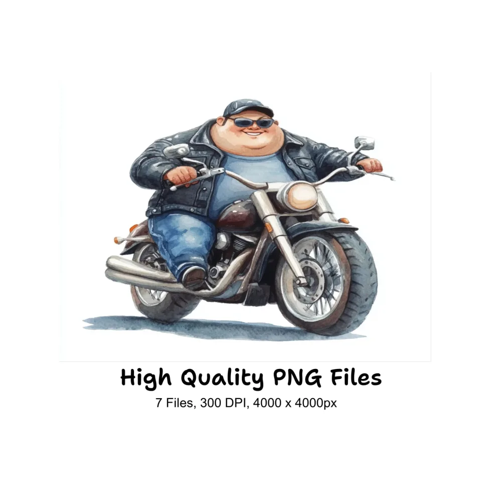 Bikers Clipart Bundle