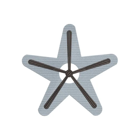 Star Fan Embroidery Design