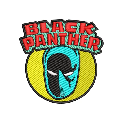 Black Panther Embroidery Design