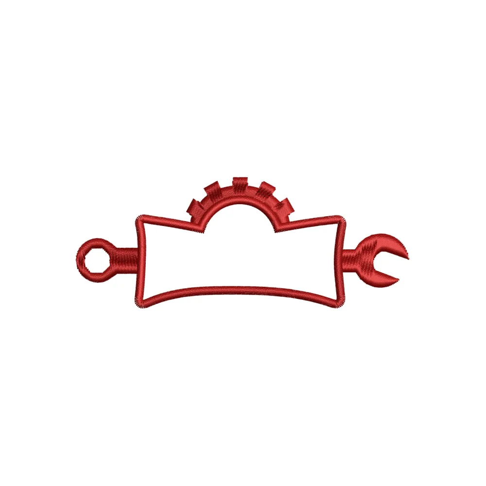 Mechanic Sign Embroidery Design