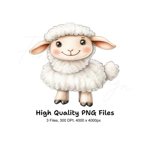 Cute Sheep Clipart Bundle