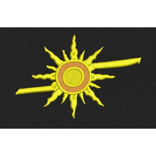 Sun Embroidery Design