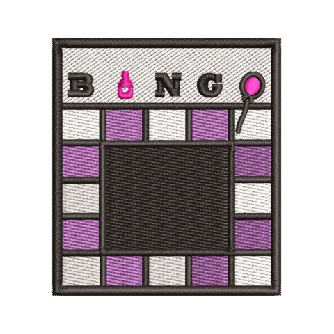 Bingo Game Embroidery Design