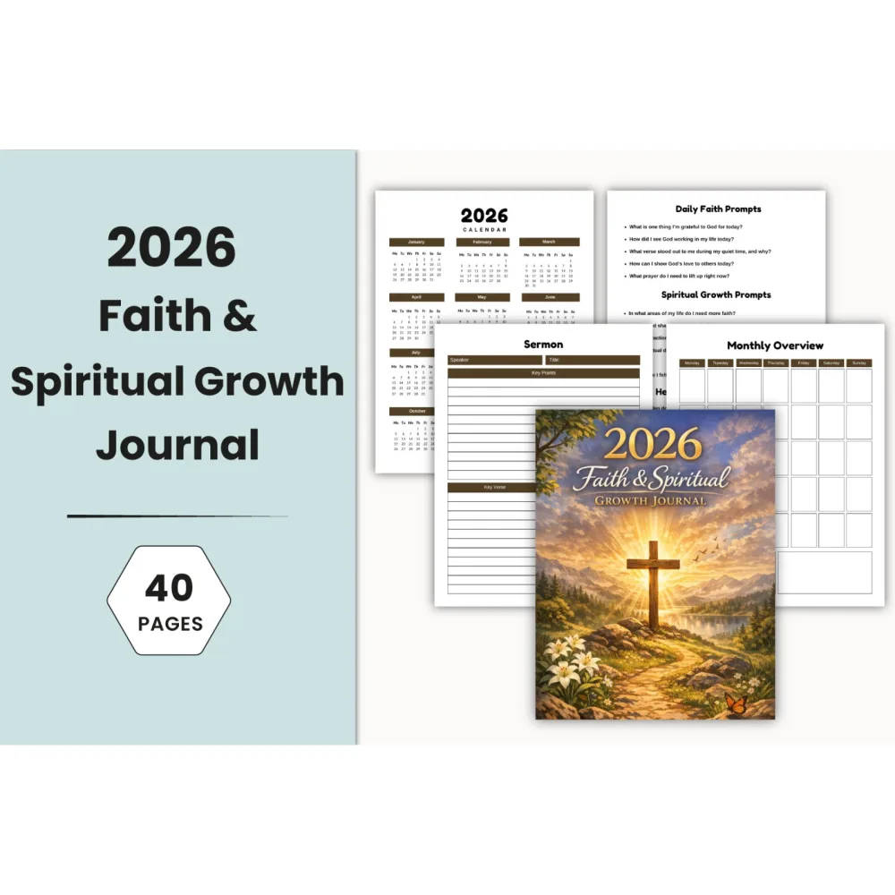 Faith Spiritual Growth Journal for Personal Reflection