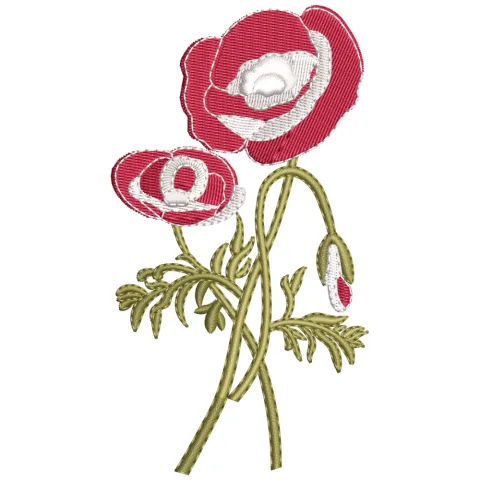 Flower Bt Embroidery Design