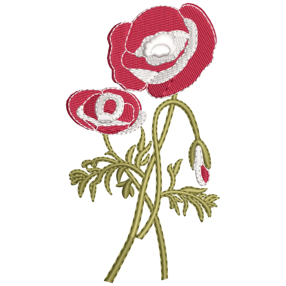 Flower Bt Embroidery Design
