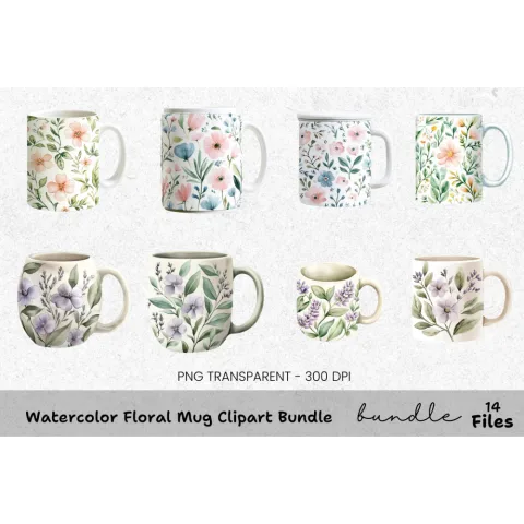 Floral Clipart Bundle
